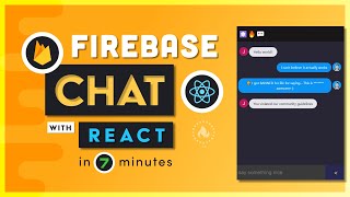 I built a chat app in 7 minutes with React amp Firebase [upl. by Rebeka]