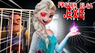 Minecraft FROZEN ELSAEXE  EVIL FROZEN ELSAEXE WAS CREATED amp HAS TAKEN OVER THE NEIGHBORS HOUSE [upl. by Adihahs]