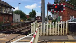 Wainfleet Station Level Crossing Lincolnshire Thursday 16082018 [upl. by Brathwaite950]