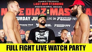 Nate Diaz vs Jorge Masvidal • FULL FIGHT LIVE COMMENTARY amp WATCH PARTY [upl. by Arrat]