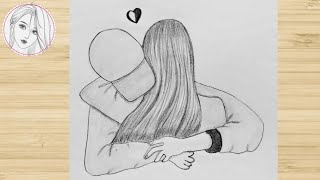 Sweet couple how to draw sweet couple missing step by step គូស្នេហ៍កំពុងឱបគ្នាយ៉ាងណែននឹកគ្នា [upl. by Lenod13]