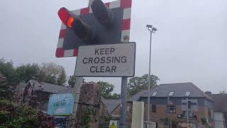 4K Rare GWE barriers at Liss Station Level Crossing Hampshire 131024 [upl. by Anul]