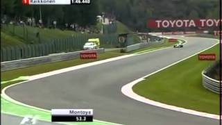 F1 Spa 2005 Qualifying Juan Pablo Montoya Pole Lap [upl. by Kinelski]