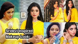 Ayeza KhanSiridevi Inspired Makeup Look  Step by Step Makeup Tutorial [upl. by Witt30]