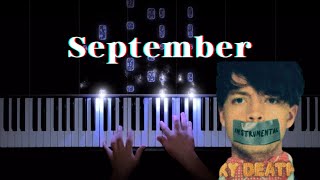 September  Sparky Deathcap Piano Cover [upl. by Ahsiekat753]