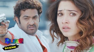 Tony Oosaravelli Tamil Movie Scenes  Tamannaah Shocked to See NTR Real Behavior [upl. by Molli597]