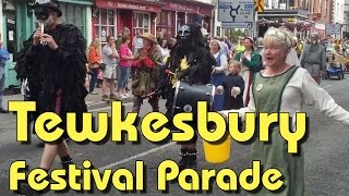 Tewkesbury Medieval Festival 2015  The Parade [upl. by Waldman]