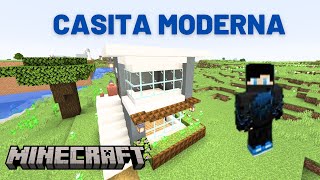 Como Hacer Casita Moderna en Minecraft [upl. by Strep]