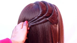 Simple and easy hairstyle for girls  quick hairstyle  hairstyle for girls  open hairstyle [upl. by Mohammad817]