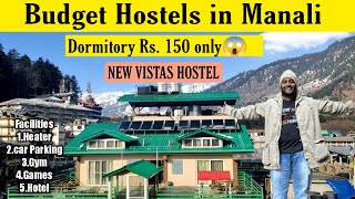 Budget Hostel in Manali Rs 150 only😱 New vistas Gym Hostel [upl. by Enaitsirk]