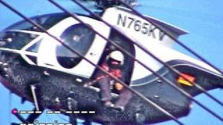 DANGER HELICOPTER PILOT AND CAMERAMAN INSPECT POWER LINES WAVE powerline [upl. by Washburn]