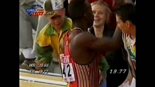 1996 Stockholm GP  Mens 200m  Michael Johnson 1977 [upl. by Braden]