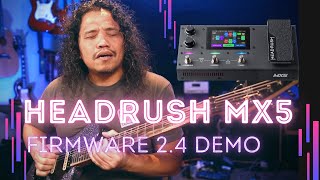 Headrush MX5  Firmware Update 24 new Amp and Pedals [upl. by Arodasi128]