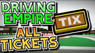 Driving Empire ALL 5 TICKET Locations in THE CLASSIC EVENT [upl. by Tiebout]