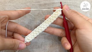 30Minute Crocheting a Braided Bag Strap  Easy Braided Cord  Crochet Project for Beginners [upl. by Ynnelg]