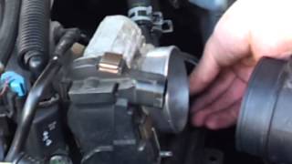 Thorough Throttle Body Cleaning ex Chevy Impala [upl. by Aryamo223]