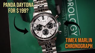 Panda Daytona Chronograph for 199 New for 2023 Timex Marlin Chronograph Best Affordable Chrono [upl. by Odell]