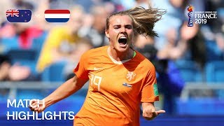 New Zealand v Netherlands  FIFA Women’s World Cup France 2019  Match Highlights [upl. by Ahtikal]