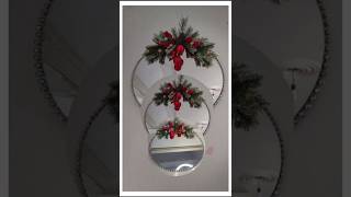 Hermosa decoración navideña con espejo diy navidad decoration manualidades [upl. by Darren]