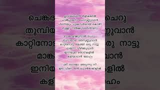 Sreeragamo Song LyricsPlavilapon thalikayil portionoldmalayalamsongs nostalgia pavithrammovie [upl. by Ellenahs421]