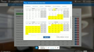 Calendario Laboral Configuración [upl. by Ynohtn]