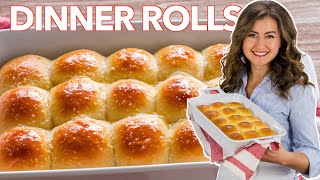 The Best Fluffy DINNER ROLLS Recipe [upl. by Kcirdor]