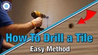 How to Drill a Hole in a Ceramic Tile  Tutorial  Video Guide  DIY  Screwfix [upl. by Nalim]