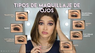 Tipos de Maquillaje de Ojos  Eyes Makeup [upl. by Garvin]