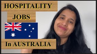 Hospitality jobs in Australia for international students  PR in Hospitality [upl. by Ginsberg]