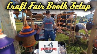 How to Set Up a Booth at a Craft Fair Brailsford Woodworks Craftshow crafts [upl. by Bryna]