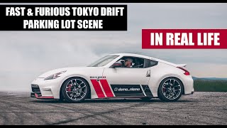 REAL TOKYO DRIFT  czech Nissan 370Z Nismo drift a parking loop [upl. by Adnil138]