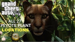 GTA 5  ALL 27 peyote plant locations Become An Animal [upl. by Eenert]