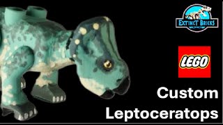 LEGO LEPTOCERATOPS JURASSIC WORLD CUSTOM ЛЕПТОЦЕРАТОПС 细角龙 เลปโตเซราทอปส์ [upl. by Rama489]