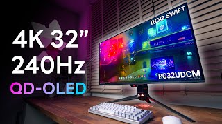 รีวิว ROG Swift PG32UCDM  ที่สุดของจอคอม กับความละเอียด 4K 240HZ QDOLED [upl. by Aicilra]