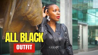 All Black Outfit  Black Women Over 40 [upl. by Assed452]