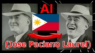 💥 ホセ・ラウレルJose Paciano LaurelPHILIPPINES AI🎉【歴史のアイコンが大爆笑！？】🎉フィリピンの第3代大統領💥 [upl. by Neddie]