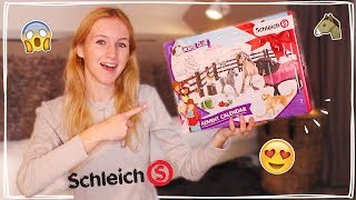 Schleich PAARDEN ADVENTSKALENDER UNBOXING 2019  Daphne draaft door [upl. by Anauqes]