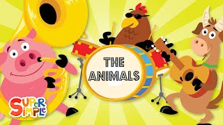 The Animals On The Farm  Animals and Farm Song for Kids  Super Simple Songs [upl. by Wobniar452]