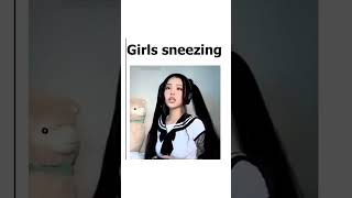 Girls vs Boys sneezing Who Wins shorts funny fypシ゚viral trending [upl. by Varian659]