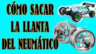 TUTORIAL RC  CÓMO DESPEGAR LOS NEUMÁTICOS DE LAS LLANTAS  COCHES RC [upl. by Aicilanna]