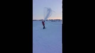 Launching a Weather Balloon at the South Pole [upl. by Markus]