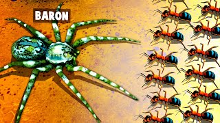 Playing as a WOLF SPIDER vs ANT ARMY in this Empires of the Undergrowth Update [upl. by Ynnej768]