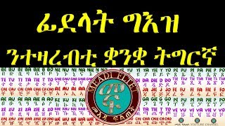 Eritrean Alphabet  Geez Alphapet  Tigrigna Alphabet ፊደላት ግእዝ ንተዛረብቲ ቋንቋ ትግርኛ [upl. by Aneled748]