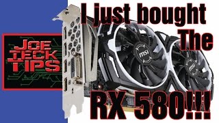 I just bought MSI Radeon RX 580 ARMOR 8G OC 8GB  JoeteckTips [upl. by Saeger]