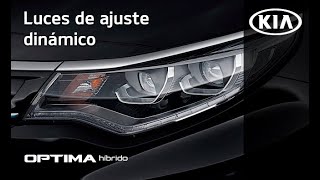 Luces frontales de ajuste dinámico  Optima Híbrido  Kia Motors Colombia [upl. by Twitt]