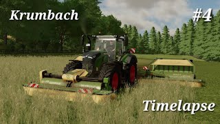 Krumbach Timelapse der Erste Schnitt auf der Krumbach 🚜💨🔥🌾😍 [upl. by Analeh]