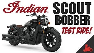 2019 Indian Scout Bobber Test Ride [upl. by Dougal]