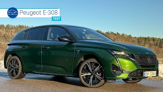 Test av Peugeot E308  en sporty og stilig kompakt elbil som skuffer på tre ting [upl. by Atiuqcir]