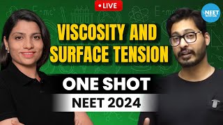 Viscosity and Surface Tension  Class 11 One Shot NEET  NEET Physics  NEET 2024  Rehan Sir [upl. by Schriever281]