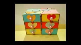 Manualidades de San Valentin para niños Joyero de corazones [upl. by Aloysia]